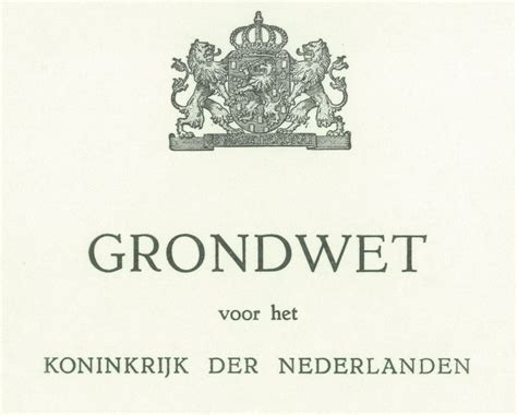 nederlandse grondwet 1983